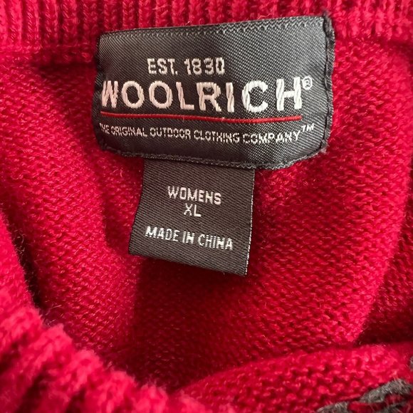 Woolrich Womens Christmas Sweater Size XL Pullover Crew Neck Santa Sleigh Nordic - Picture 10 of 10